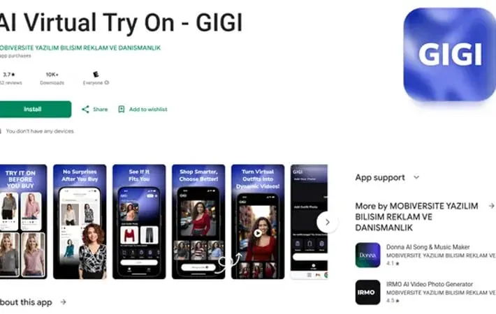 AI Virtual Try On - GIGI